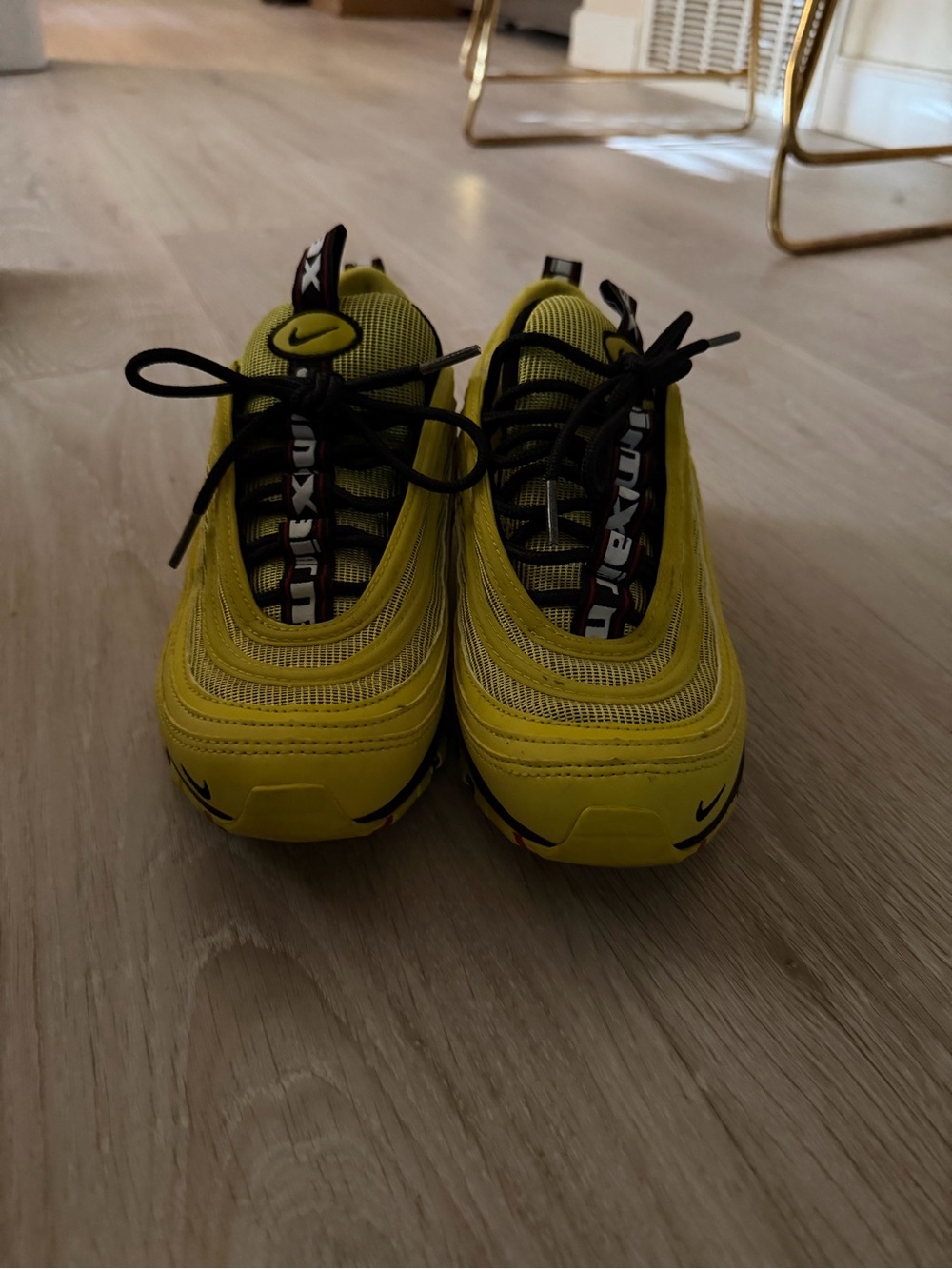 Nike Kids' Bright Yellow Lace-Up Sneakers